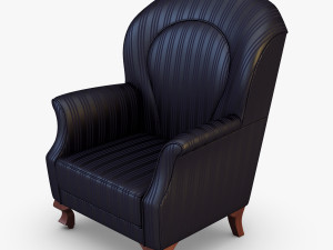imperatrice armchair black Model 3D