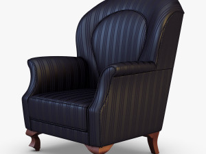 imperatrice armchair black 3D 模型