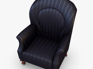 imperatrice armchair black 3D Model