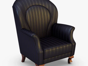 imperatrice armchair black 3D Model