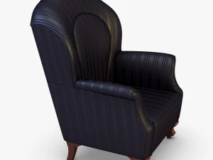 imperatrice armchair black 3D Model