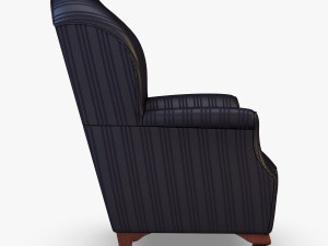 imperatrice armchair black 3D 模型
