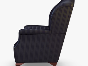 imperatrice armchair black 3D 模型