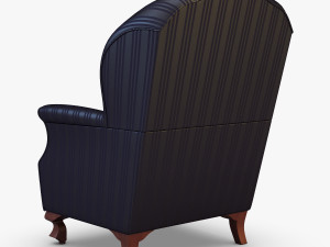 imperatrice armchair black 3D 模型