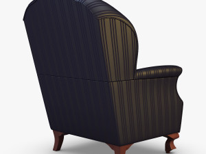 imperatrice armchair black 3D 模型