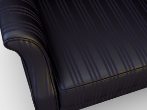 imperatrice armchair black 3D 模型