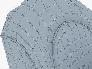 imperatrice armchair black 3D 模型