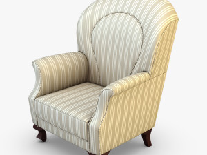imperatrice armchair white 3D Модель