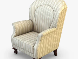 poltrona imperatrice branca Modelo 3D