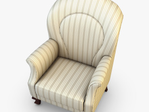imperatrice armchair white 3D Model