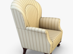 imperatrice armchair white 3D Model