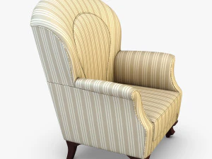 imperatrice armchair white 3D Model