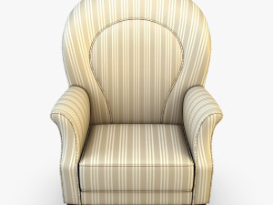 imperatrice armchair white 3D Model