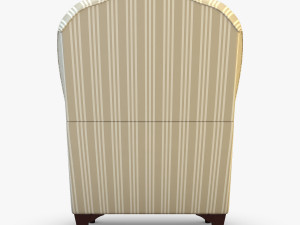 imperatrice armchair white 3D Model