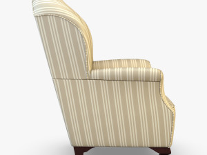 imperatrice armchair white 3D Model