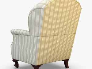 imperatrice armchair white 3D Model