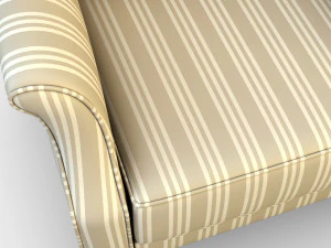 imperatrice armchair white 3D Model