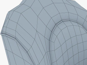 imperatrice armchair white 3D Model