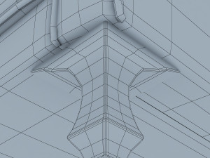 imperatrice armchair white 3D Model