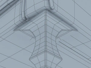 imperatrice armchair white 3D Model