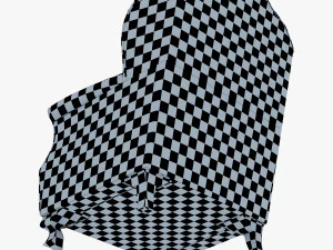 imperatrice armchair white 3D Model