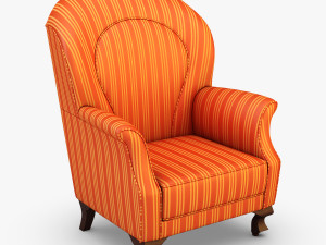imperatrice armchair orange Modèle 3D