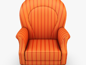 imperatrice armchair orange Modèle 3D