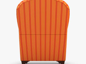 imperatrice armchair orange 3D Model