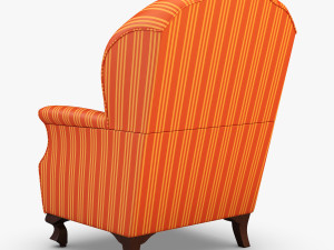 imperatrice armchair orange Modèle 3D