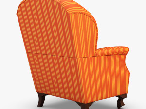 imperatrice armchair orange Modèle 3D