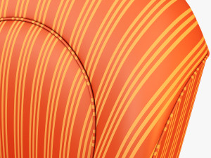 imperatrice armchair orange Modèle 3D