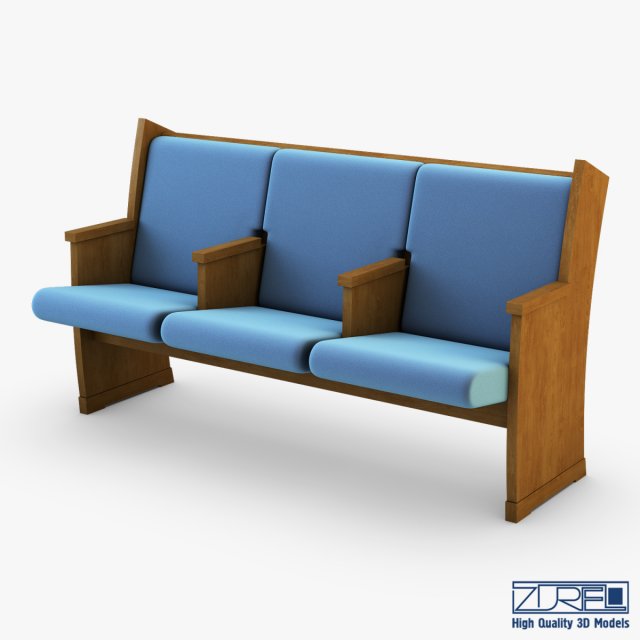 galil chair blue 3D 模型 .c4d .max .obj .3ds .fbx .stl .blend 