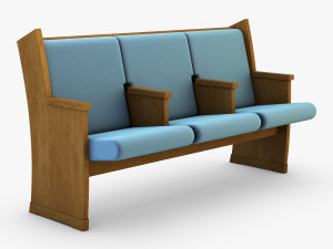 galil chair blue 3D 模型