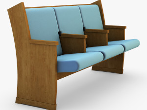 galil chair blue 3D 模型