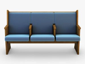 galil chair blue 3D 模型