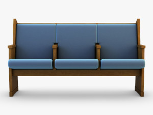 galil chair blue 3D 模型