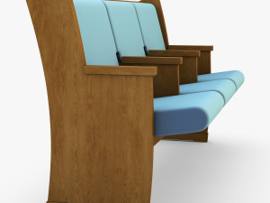 galil chair blue 3D 模型