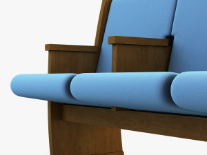 galil chair blue 3D 模型