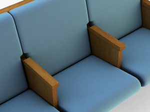 galil chair blue 3D 模型