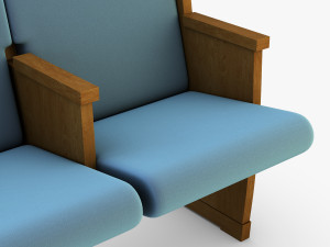 galil chair blue 3D 模型