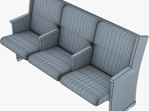galil chair blue 3D 模型