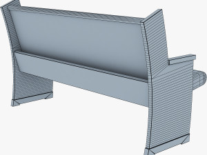 galil chair blue 3D 模型