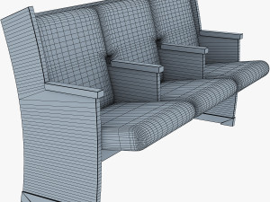 galil chair blue 3D 模型