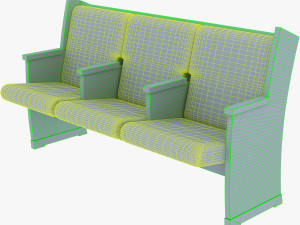 galil chair blue 3D 模型
