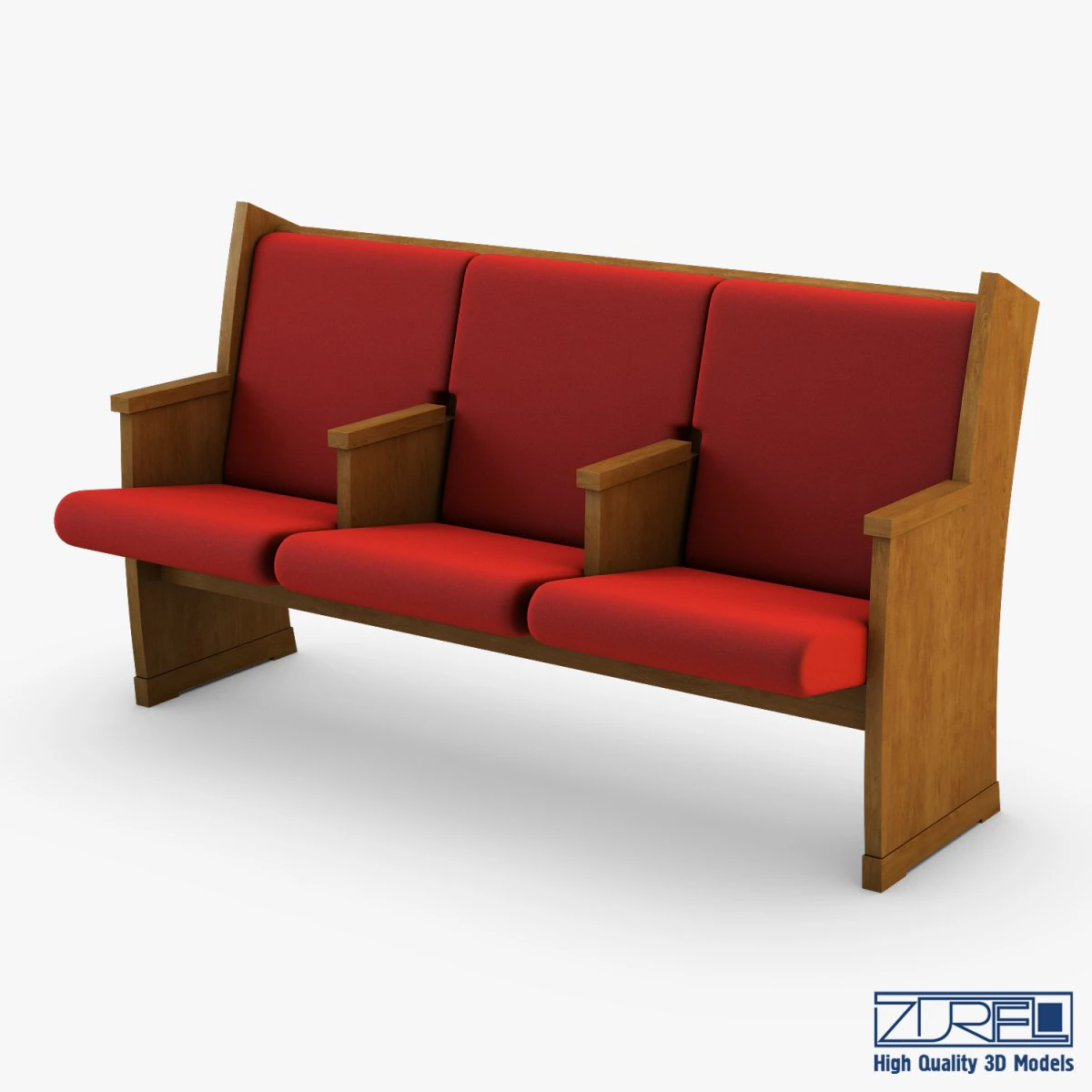 galil chair red 3D Model .c4d .max .obj .3ds .fbx .stl .blend 