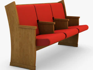 galil chair red 3D Model