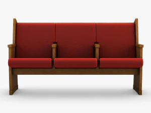 galil chair red 3D Model