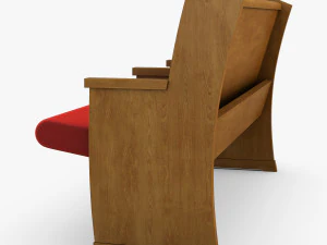 galil chair red 3D Model