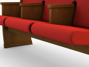 galil chair red 3D Model