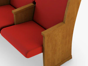 galil chair red 3D Model